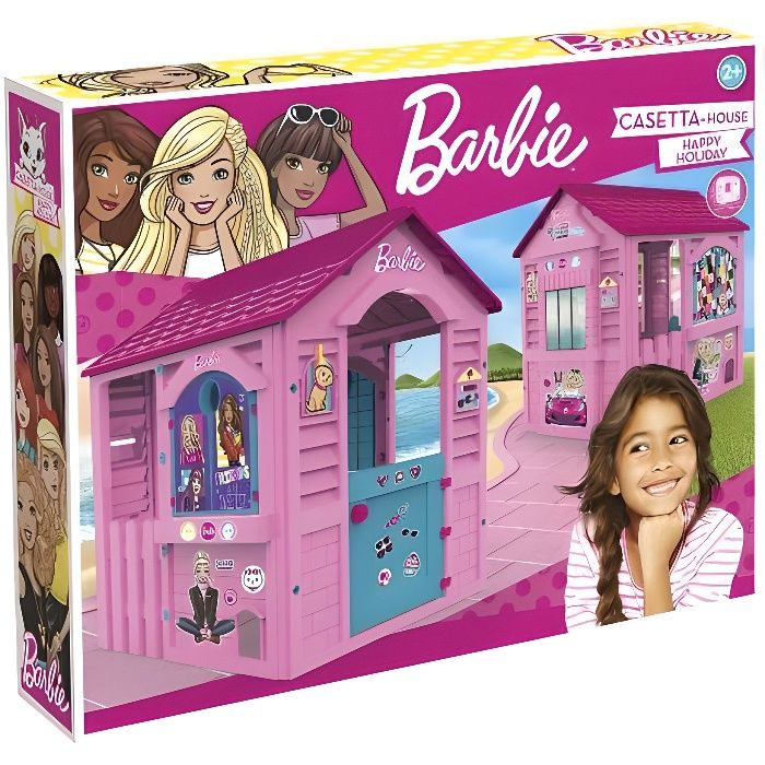 Maisonnette Barbie CHICOS Fenetres ouvrables Plastique resistant Pour enfants de 2 ans et plus Cdiscount Jeux Jouets