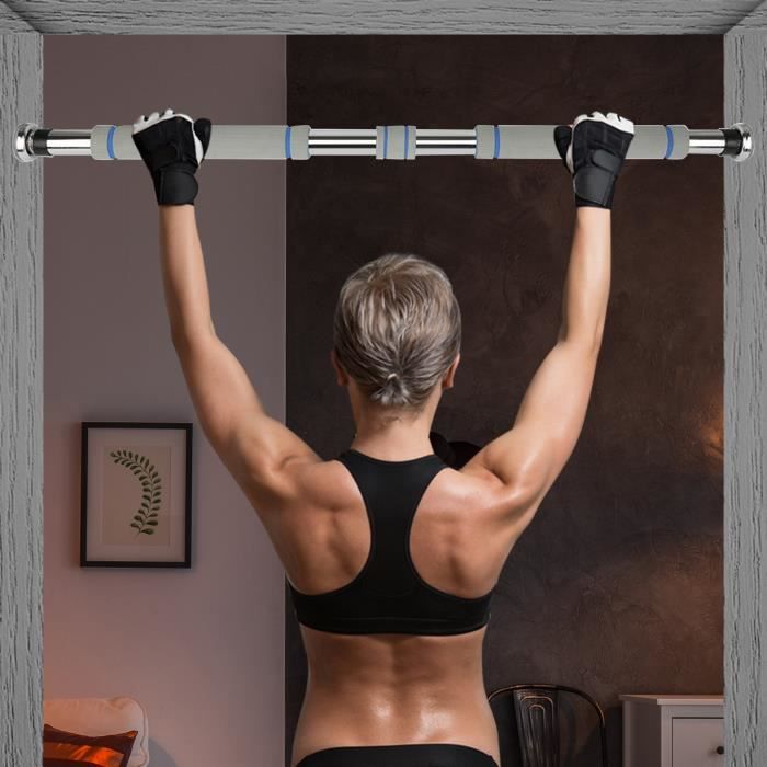 Barre De Traction Porte Multifonction - Home Gym - Poignées Mousse - Acier