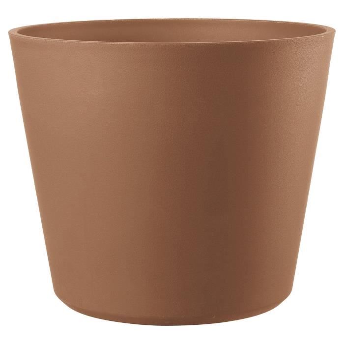 DEROMA Pot de fleurs Origin - 575 x 48 cm - 85 L - A roulettes - Terre cuite