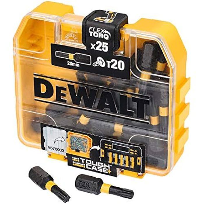 DeWalt DT70557T Embouts à impact Torsion T20 x 25mm 25pcs - vue 2