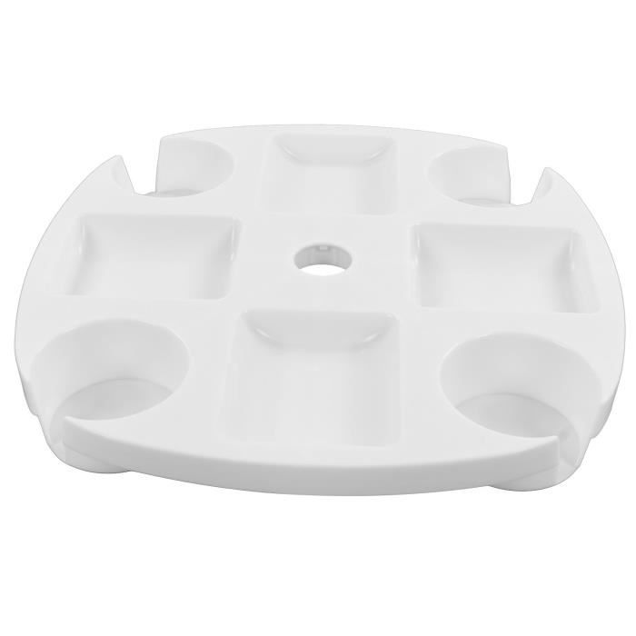 Porte-parapluie Ancien Style Blanc - Support Métal 72cm - Déco Intérieur - Neuf