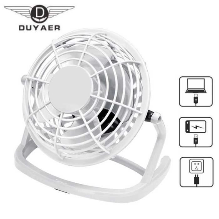 Ventilateur sur pied DUYAER - Blanc - 4 vitesses - Silencieux - Forte ventilation - Duyaer