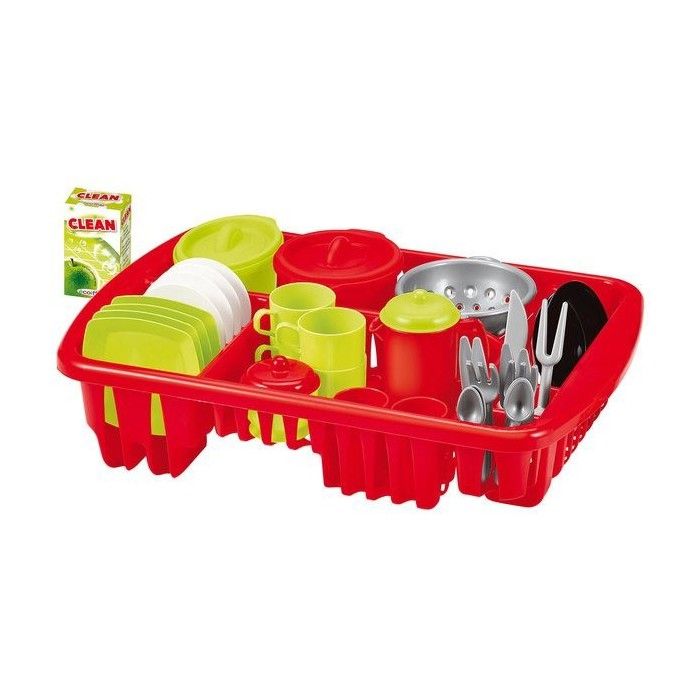 Ecoiffier – Sac Dinette Garni 35 Pièces – Jeu D'imitation Dès 18 Mois – Fabrication Française – Sac à Dos Nomade