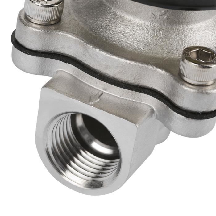 Électrovanne En Acier Inoxydable 3/4" - 220V AC Normalement Fermée (NC) - Pour Vapeur, Eau Chaude Haute Pression