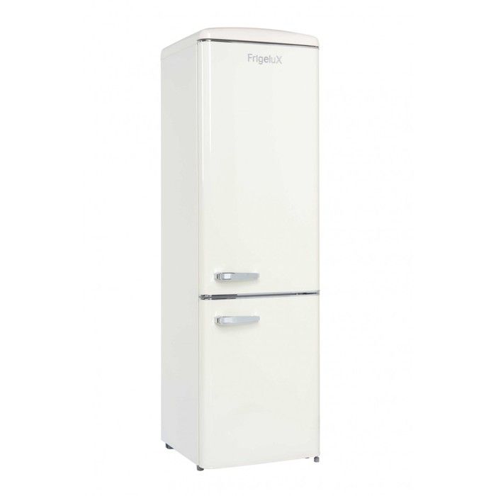 FrigeluX CB255RCA++ : réfrigérateur combiné rétro 244 L congélateur 63 L design vintage crème élégant