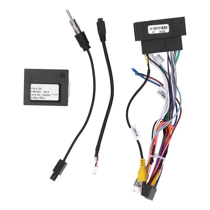 Garosa Stereo Wiring Harness, Radio Wiring Harness 16pin with Canbus