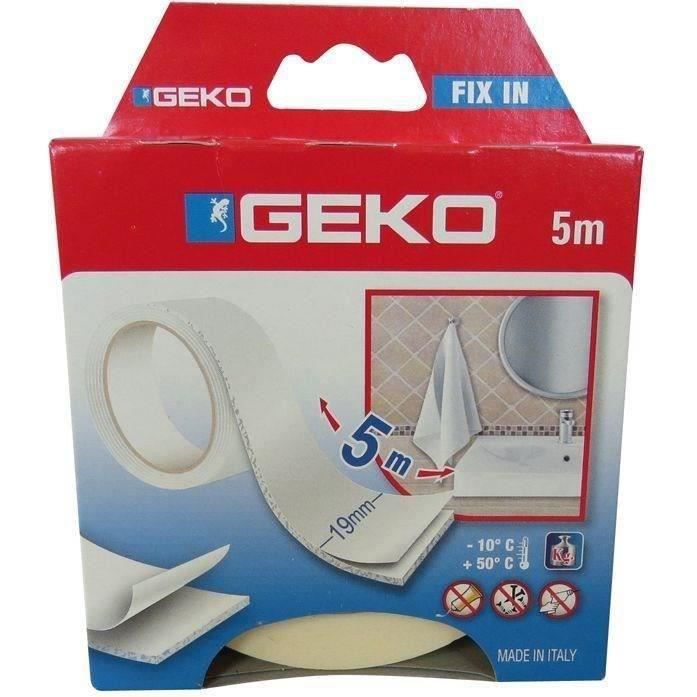 Adhésif double face mousse - 19 mm x 5 m - blanc