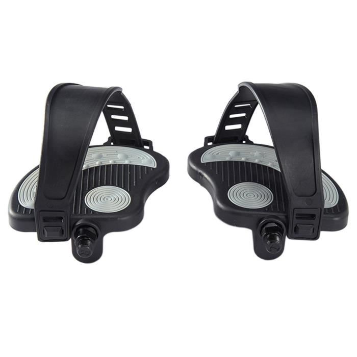 Hahepo Pédales De Vélo Vtt Avec Clip D'Orteils Et Sangle