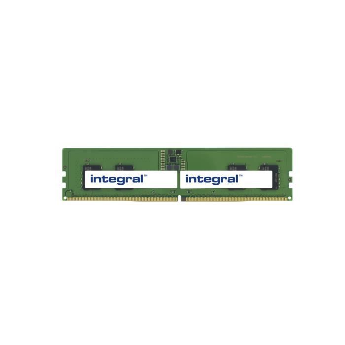 Integral DDR5 - module - 8 Go - DIMM 288 broches - 4800 MHz / PC5-38400 - CL40 - 1.1 V - mémoire sans tampon - non ECC