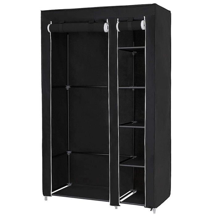 JEOBEST® ARMOIRE PENDERIE 2 PORTES 172 x 105 x 43 CM