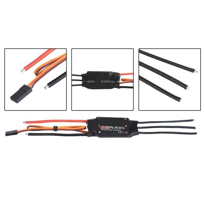 Contrôleur de vitesse électronique 35A ESC 2S-6S Lipo BLHeli_S Support Dshot 150/300/600 ESC sans balais pour drone de course FPV Multirotor