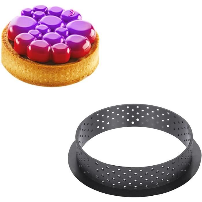 Cadre Pâtisserie Perforé Rectangle Acier Inoxydable - Moule Cuisson Uniforme