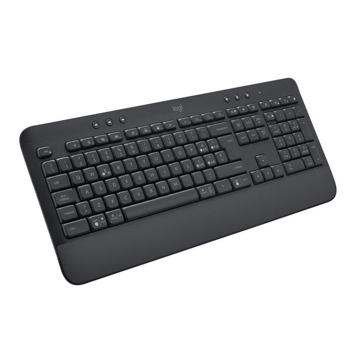 Clavier sans fil - Logitech - Signature K650 - Ergonomique - QWERTY Italien - Repose-poignets intégré