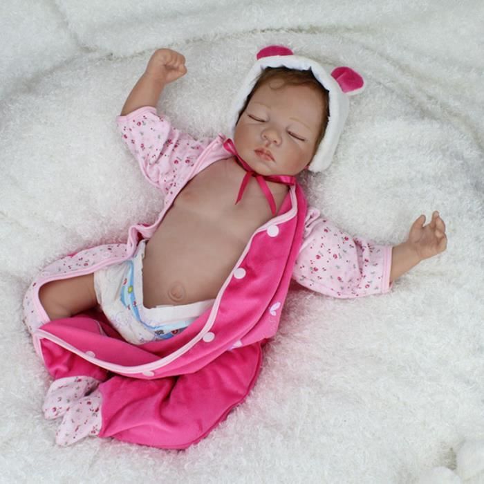 2016 nouveau Silicone bébé Reborn Dolls couchage Babies vinyle vrai ventre 55cm jouets pour filles Brinquedos Bonecas renaît
