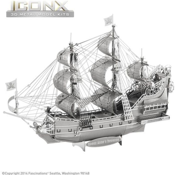 5061076 2 pi/èces Musique Metal Earth Maquette 3D Set De Batterie 8,2 x 5,5 x 5,2 cm