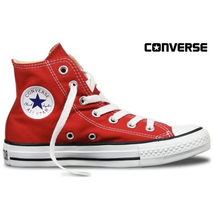 all star montante rouge