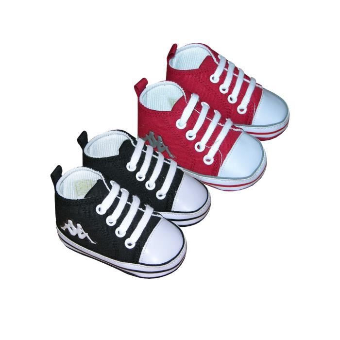 Chaussures Bebe Lot De 2 Kappa Noir Rouge Noir Rouge Cdiscount