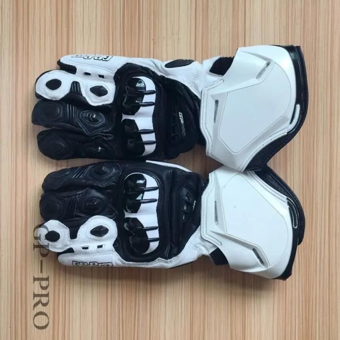 Gants de moto en cuir v?�ritable GP PRO,course longue,conduite,Hurbike,cuir de vachette d'origine 
