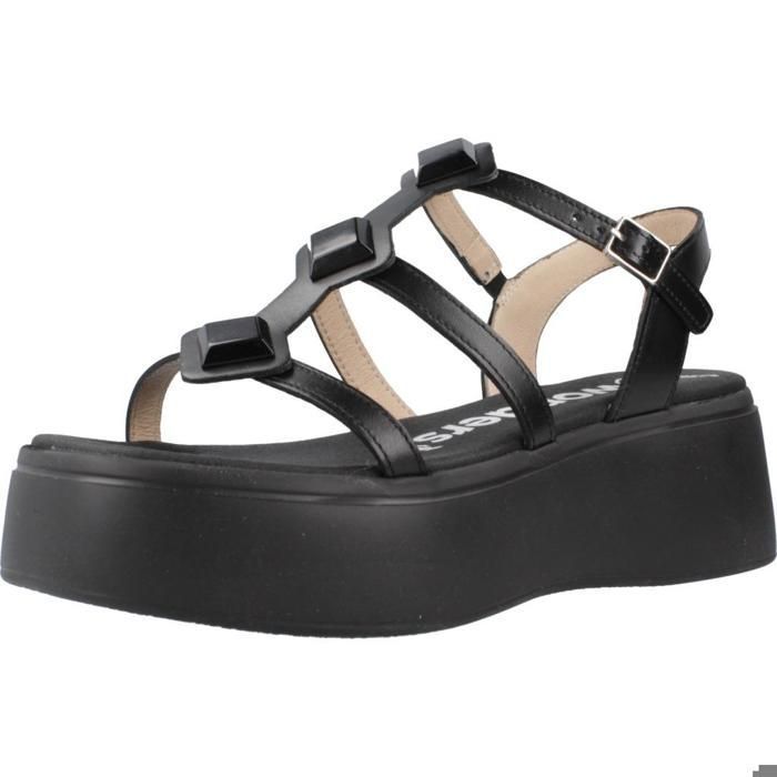 Chaussures Femme WONDERS A3703 Talon Compensé 5cm Boucle