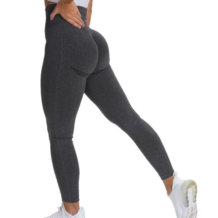 Legging Femme Push-up évasé - Taille Haute, Effet Fessier - Pour Yoga, Fitness, Quotidien - Avec Poches