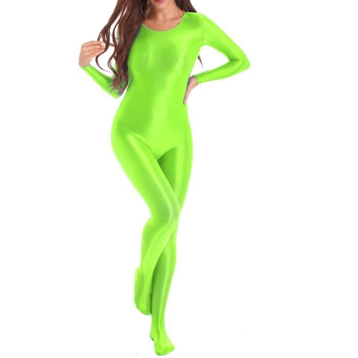 Bodystocking Femme Sans Coutures Manches Longues - Motif Floral Noir - Taille Unique - Neuf Avec étiquettes