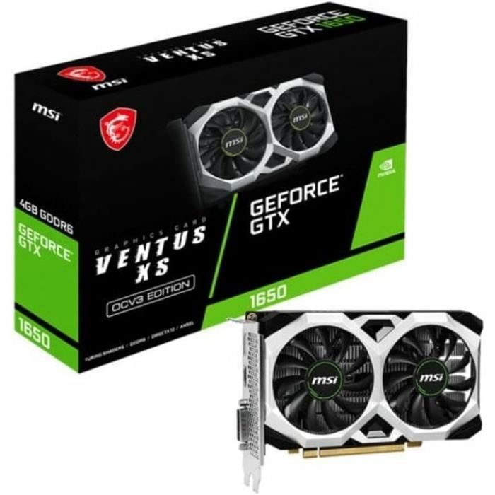 Carte graphique MSI GeForce GTX 1650 D6 Ventus XS OCV3 - Msi