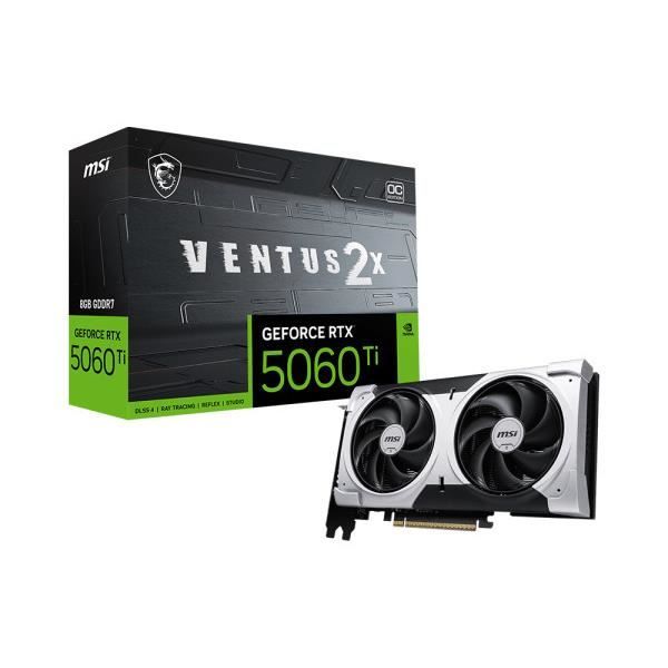 MSI Scheda Grafica GeForce RTX 5060 Ti VENTUS 2X PLUS 8GB GDDR7 PCIe 5.0