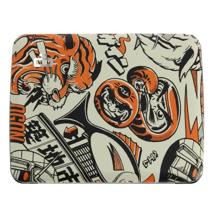 Ogon Designs - Portefeuille - SMART CASE V2 LARGE IMPRIME - Orange et ...