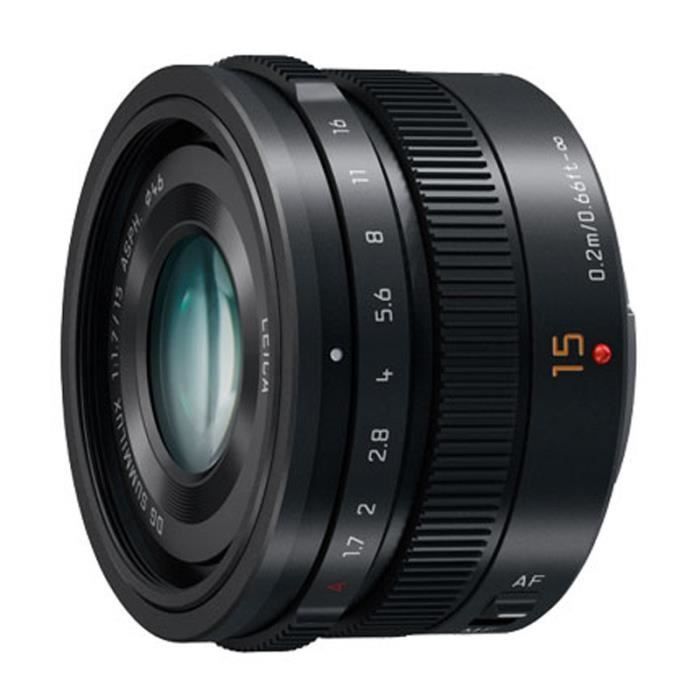 Objectif PANASONIC Leica DG Summilux 15mm f/1.7 pour appareils photo de la série LUMIX G