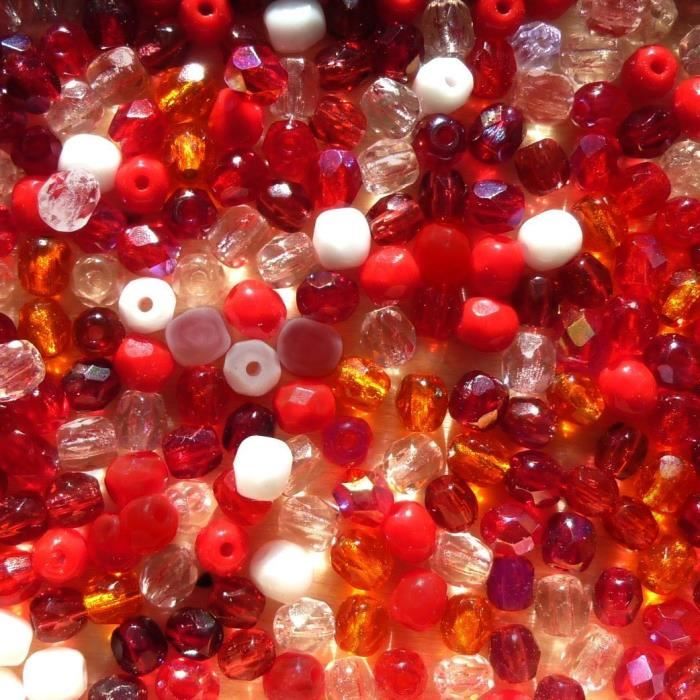 100 Perles Facettes Bohème Preciosa 4mm Jaune Brun - Loisirs Créatifs, Port Gratuit