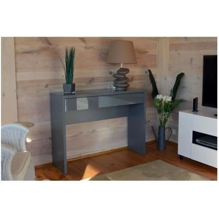 meuble d'entrée, console arena coloris gris. meuble design pour votre entrée: 34 gris