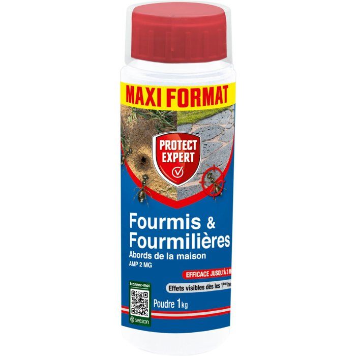 Anti fourmis poudrage et arrosage 1kg Protect Expert