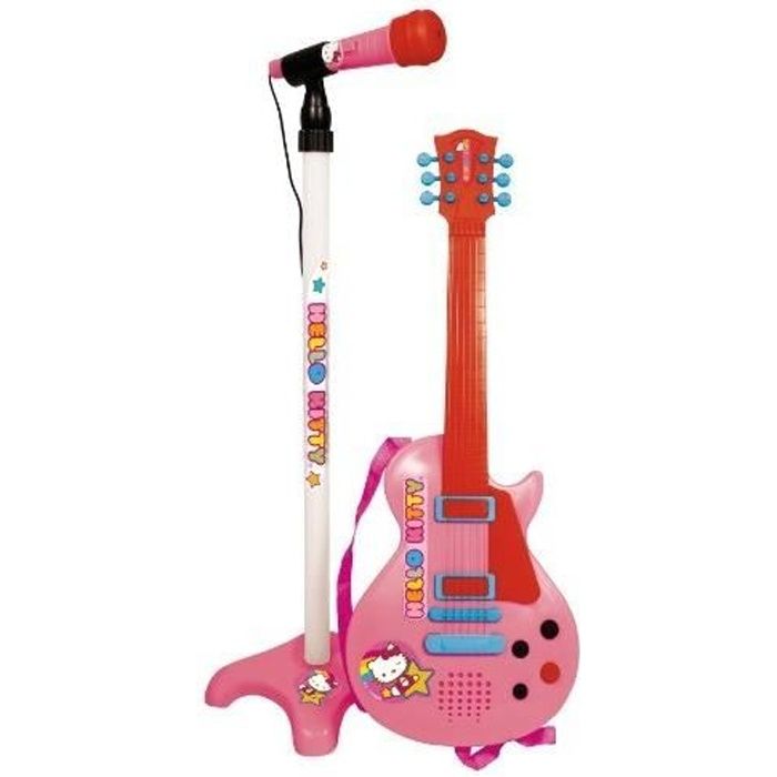 1509 Reig/hellokitty-Reig/hellokitty-1509-Guitare Guitare avec Micro sur Pied-Hello Kitty 
