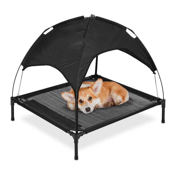 Comparer les prix de Lit pour chiens surélevé avec toit - 10042709-0