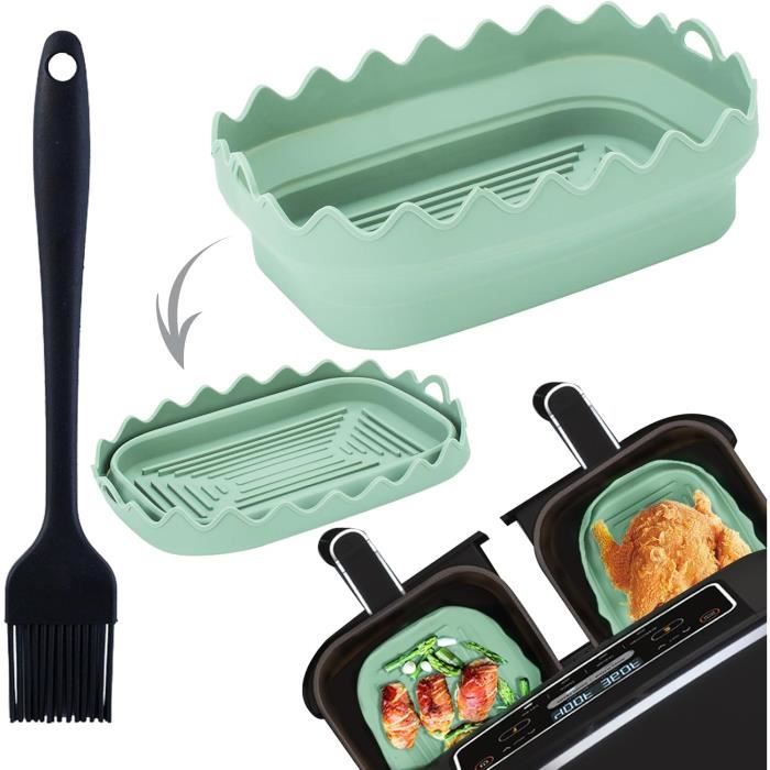 Moules Silicone Pour Airfryer Philips 4.1L HD9252/HD9255 - Lot De 2 - Résistant à 200°C