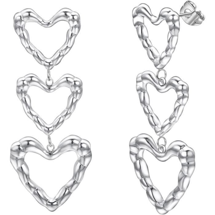 Boucles D'oreilles Dormeuses Perles Baroques Blanches - Plaqué Or Jaune, Neuf Avec étiquettes