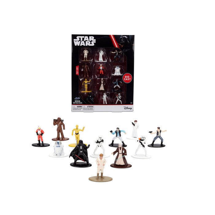 Jada Figurines Star Wars 4cm Set 12 pieces Neuf