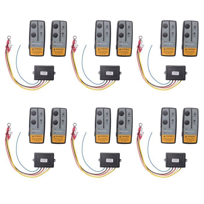 RHO-Kit De Télécommande De Treuil Fil 12V 24V 75ft Longue Portée 434MHZ Pour Treuils