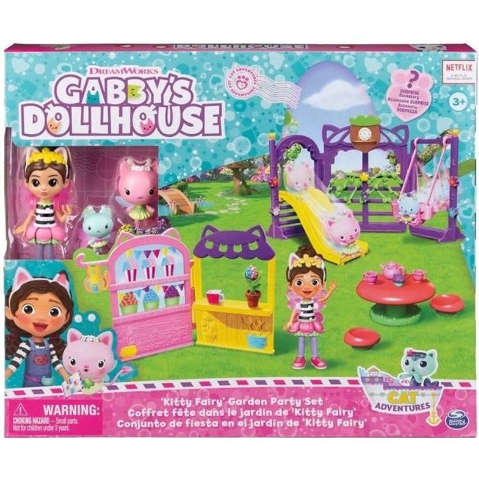 Gabby's Dollhouse, Bakey With Cakey Kitchen Avec Figurine Et 3 Accessoires, 3 Meubles Et 2 Boîtes Surprises, Jouets Pour Enfants à Partir De 3 Ans