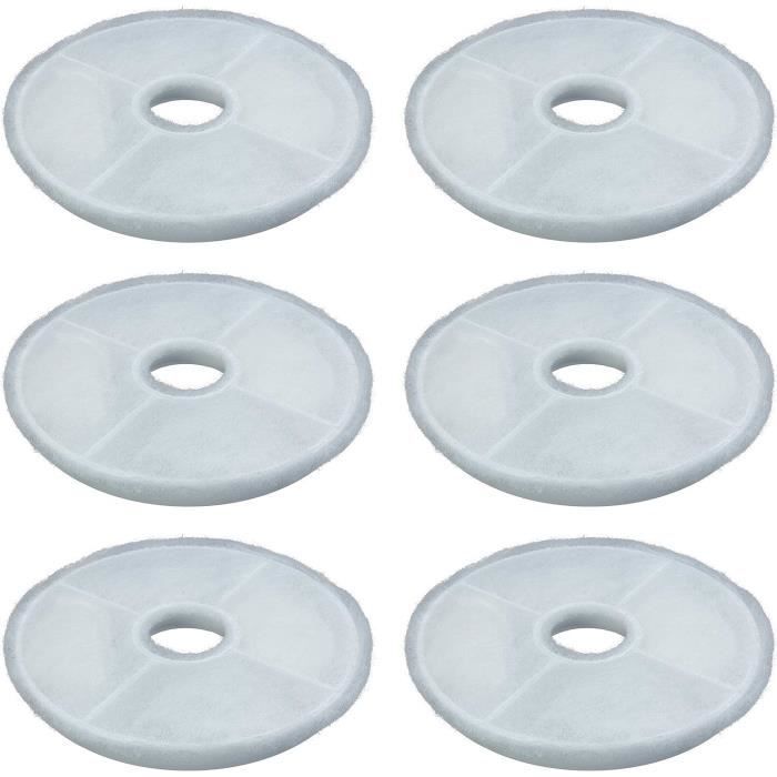 Lot De 6 Filtres Mousse Pour Fontaine à Eau Chat - Compatible Fontaines Animaux - Filtration Profonde Eau Fraîche