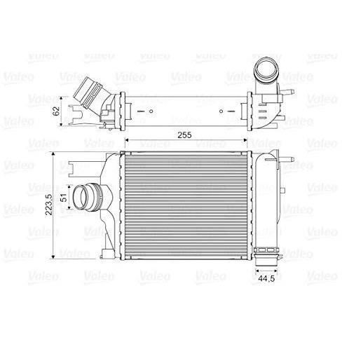 Intercooler échangeur Dacia dokker - VALEO - 818609