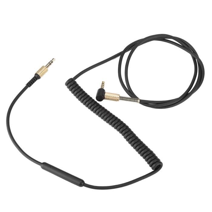 NEUF 3,5 mm Cable Casque Cable Headphones Microphone Marshall II Casque interface 3,5 YESM