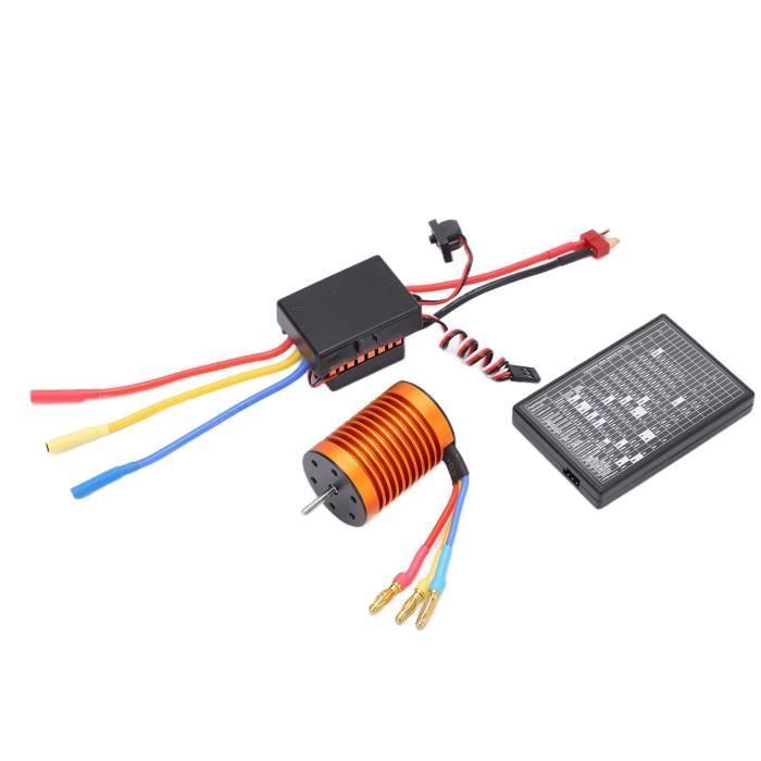 Bateau Rc Brushless GOTOTOP Ensemble De Moteur Sans Balais F540 4370KV