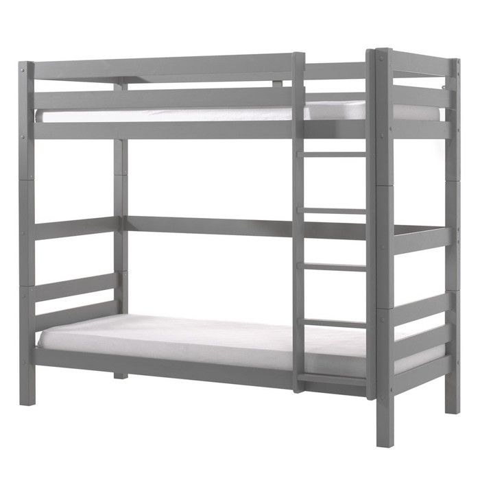 Lit Enfant Superposé Haut Pino 90x200cm Gris Lit Enfant Superposé Haut Pino 90x200cm Gris