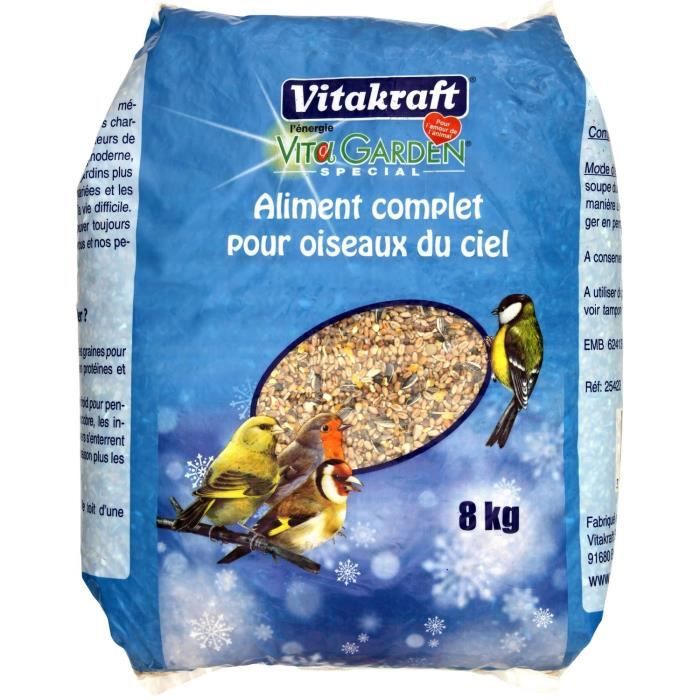 8 kg pour Oiseaux du Ciel Vitakraft Mélange de Graine 