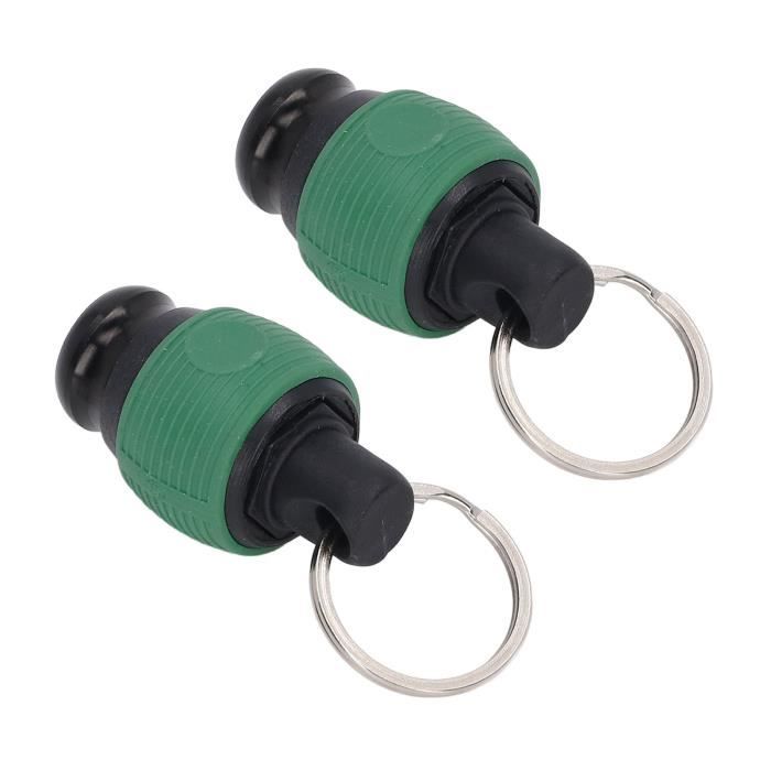 RISON-Titanium Porte-clés Avec Porte-clés, Porte-clés à Ressort Anti-perte En Titane à Dégagement Rapide Pour Homme Et Femme, Gris Métal, 10 M, Gris