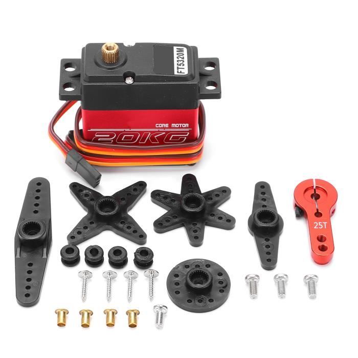 EVTSCAN Servo Numérique 70kg – Tout Métal, étanche IP67, Sans Balais, 5-7,4V, Pour RC Voiture/bateau 1/5 1/8