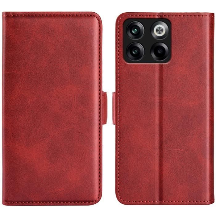 Housse Portefeuille Pour OnePlus Ace 2 Pro - Similicuir Noir, 7 Emplacements Cartes - Neuf