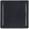 Trappe d'inspection - ABS - Noir - 10x10 cm - Universelle pour mur et plafond-1