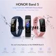 Honor Band 5 Huawei-Montre Connectée GPS-Bracelet Intelligent-Soutenir Le Test d'Ooxygénation du Sang-Noir-1